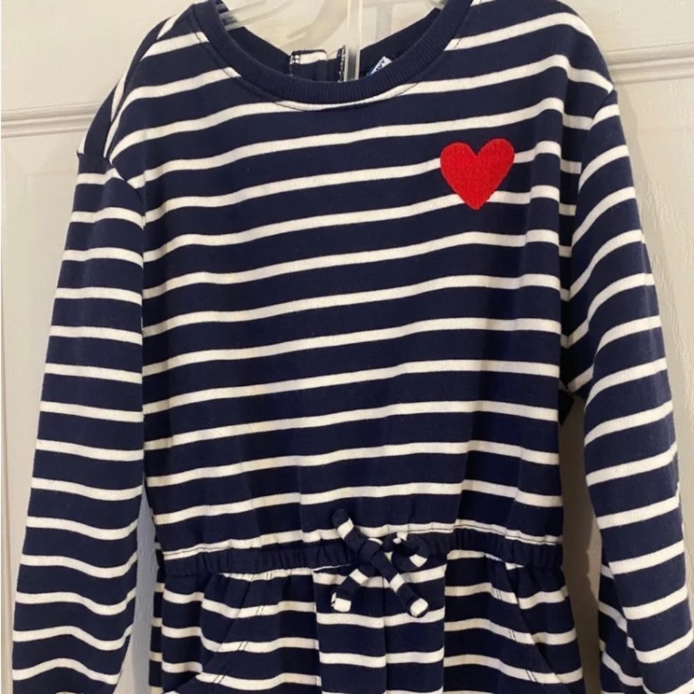 Old Navy Girl’s Striped  Sweatshirt Jumpsuit 5T